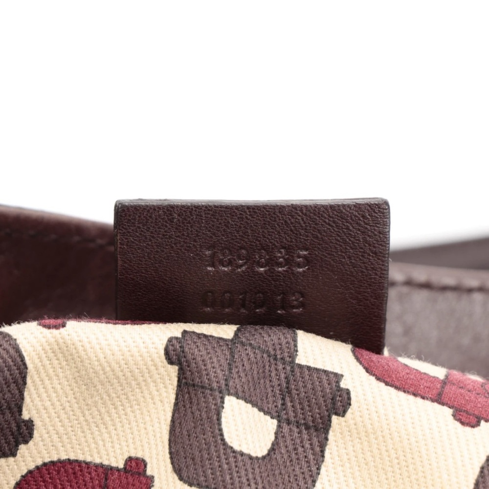 Gucci Abbey D-Ring Large Hobo Bag Brown Guccisma Leather - Picture 8 of 13